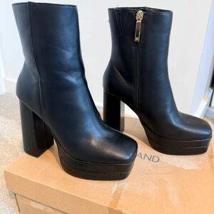 River Island Sleek Black Heeled Boots